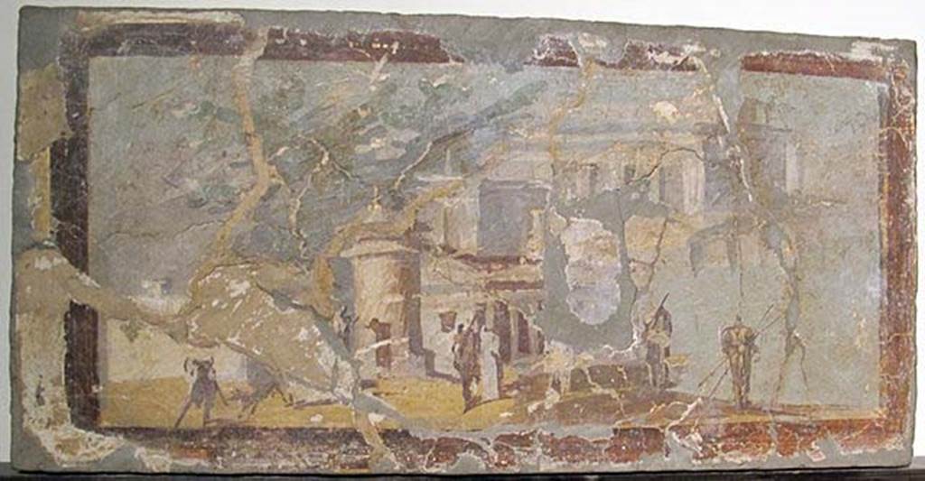 Villa dei Papiri, Herculaneum. Fresco of sacred landscape.
Now in Naples Archaeological Museum. Inventory number 9499.